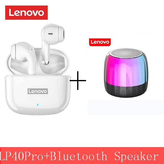 Original Lenovo LP40 Pro TWS Wireless Earphone Bluetooth 5.1 Dual Stereo Noise Reduction Bass Touch Control 250mAh New 2022