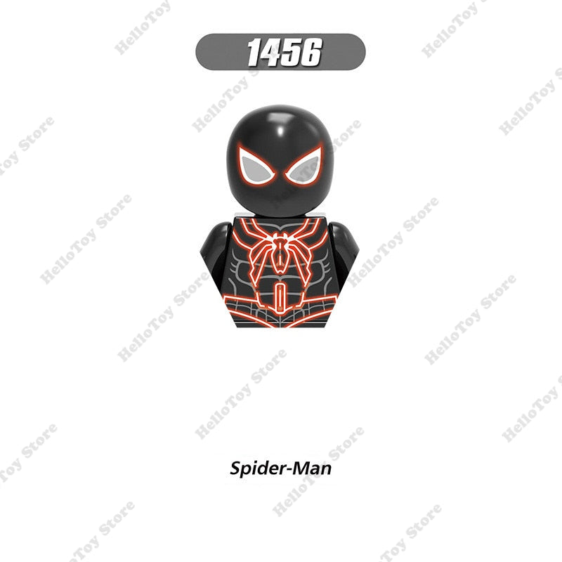 Marvel Spiderman Superheroes Spider-Man Venom Mini Action Figures Bricks Building Blocks Classic Movie Doll Model Kids Toys Gift