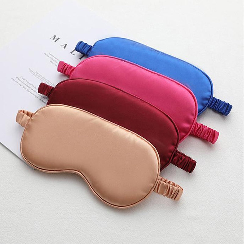 1Pc Eyeshade Sleeping Eye Mask Cover Eyepatch Blindfold Solid Portable New Rest Relax Eye Shade Cover Soft Pad