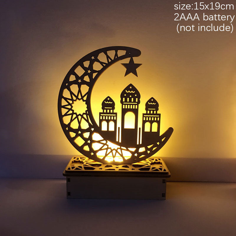 2023 Islam Muslim Ramadan Festival Portable Wind Light Ornament EID Mubarak Party Ramadan Decoration for Home Eid Al Adha Gift