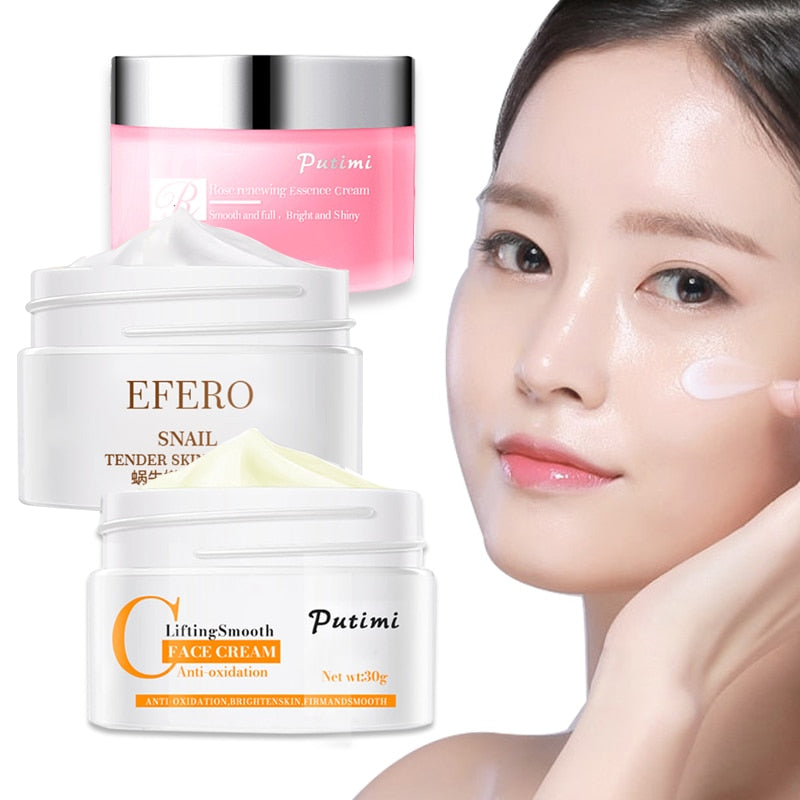 EFERO Hyaluronic Acid Essence Serum Lifting Day Cream Face Cream Moisturizing Anti Aging Wrinkle Whitening Bright Face Cream