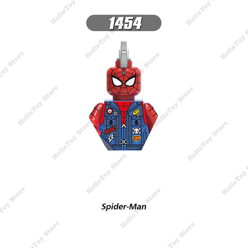 Marvel Spiderman Superheroes Spider-Man Venom Mini Action Figures Bricks Building Blocks Classic Movie Doll Model Kids Toys Gift