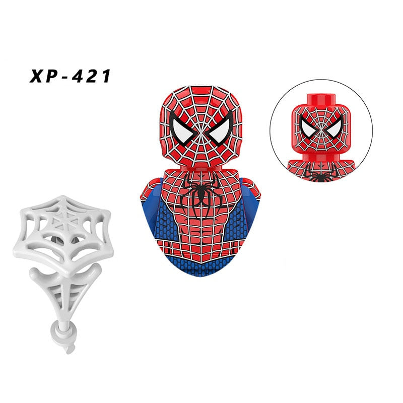 Marvel Spiderman Superheroes Spider-Man Venom Mini Action Figures Bricks Building Blocks Classic Movie Doll Model Kids Toys Gift