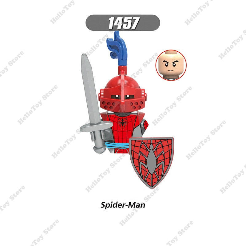 Marvel Spiderman Superheroes Spider-Man Venom Mini Action Figures Bricks Building Blocks Classic Movie Doll Model Kids Toys Gift