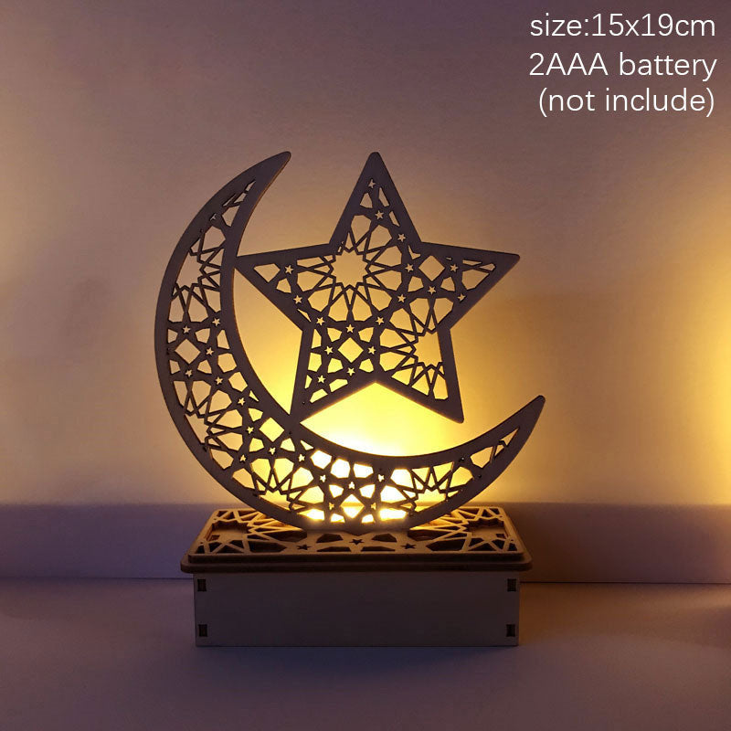 2023 Islam Muslim Ramadan Festival Portable Wind Light Ornament EID Mubarak Party Ramadan Decoration for Home Eid Al Adha Gift