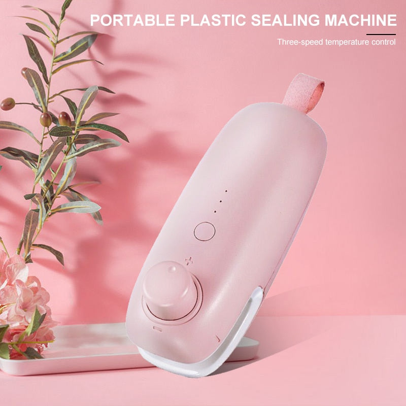 Mini Heat Bag Sealing Machine Package Sealer Bags Thermal Plastic Food Bag Closure Portable Sealer Packing Kitchen Accessories