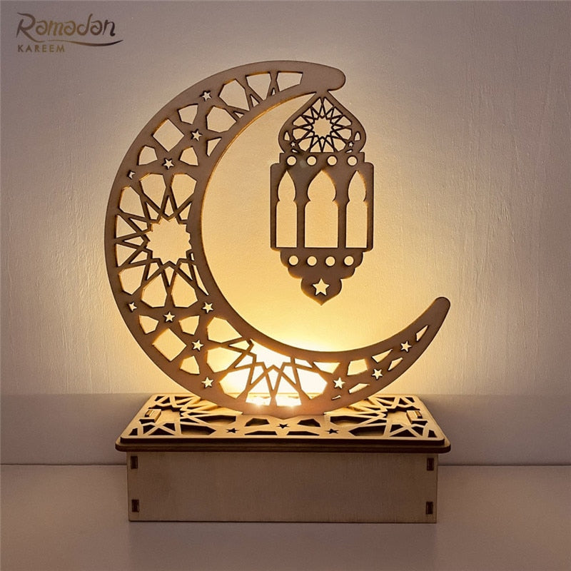 2023 Islam Muslim Ramadan Festival Portable Wind Light Ornament EID Mubarak Party Ramadan Decoration for Home Eid Al Adha Gift