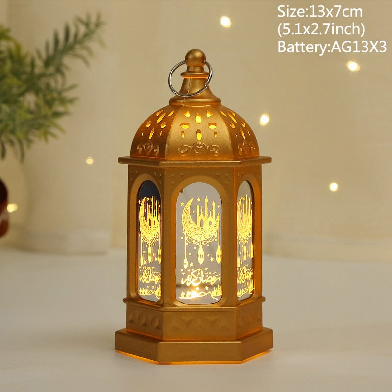 Eid Mubarak LED Wind Lights Ramadan Decorations 2023 Pendant Eid Al Adha Kareem Ramadan 2023 Muslim Islamic Festival Party Decor