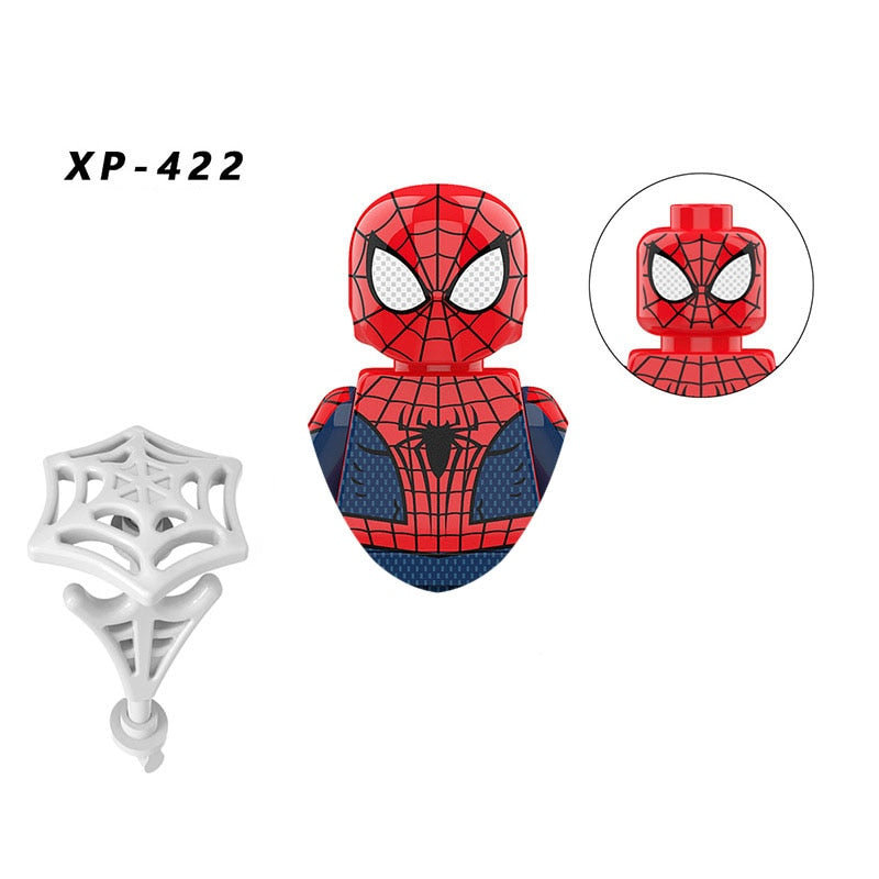 Marvel Spiderman Superheroes Spider-Man Venom Mini Action Figures Bricks Building Blocks Classic Movie Doll Model Kids Toys Gift