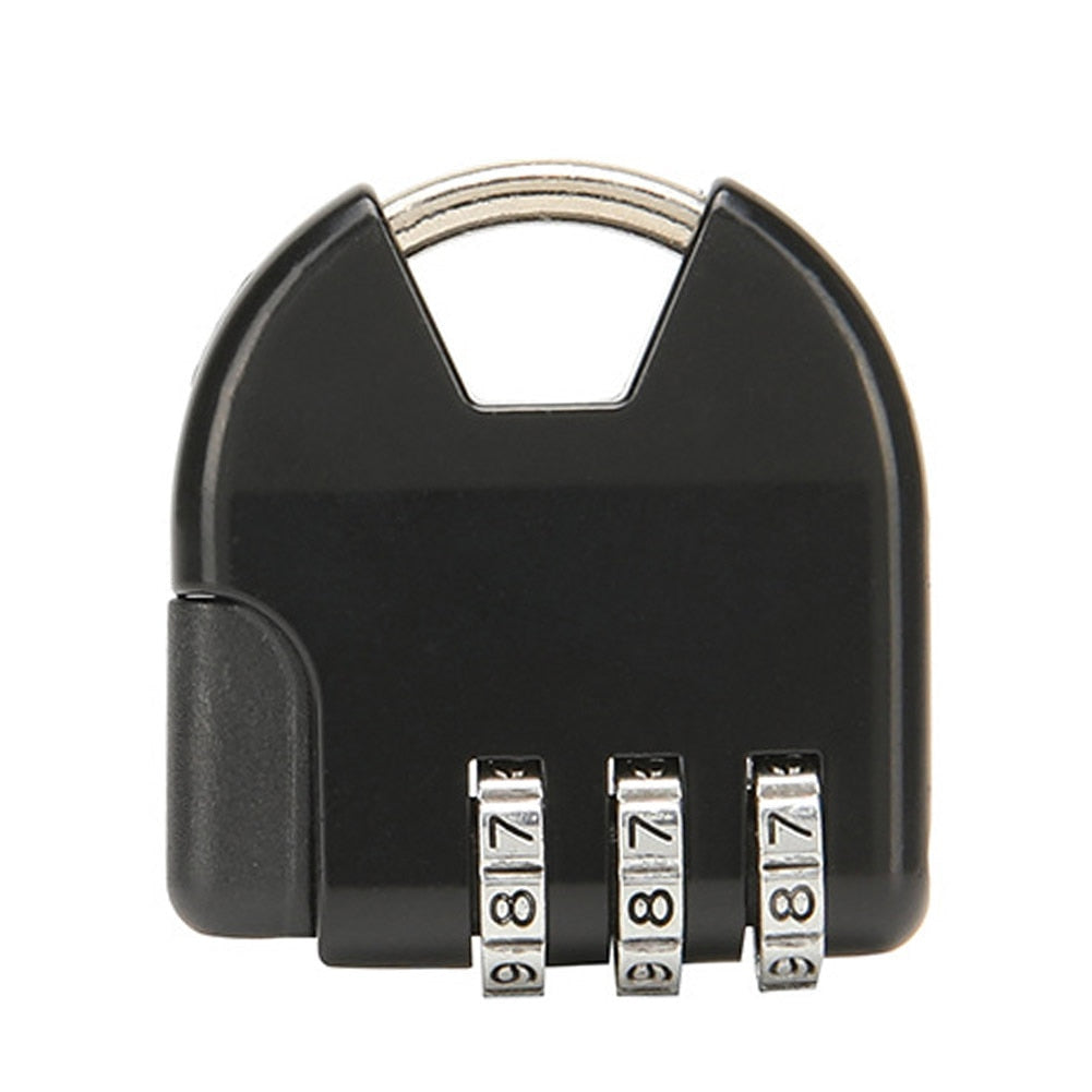 3 Digit Code Combination Password Lock Portable Travel Mini Zinc Carrying Luggage Case Security Lock Backpack Lock Padlock Tool