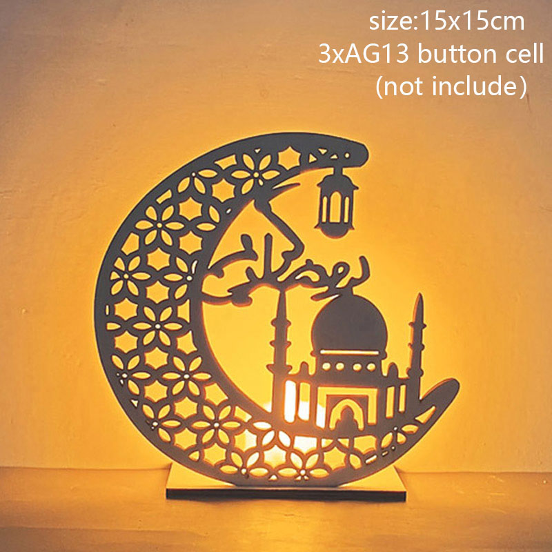 2023 Islam Muslim Ramadan Festival Portable Wind Light Ornament EID Mubarak Party Ramadan Decoration for Home Eid Al Adha Gift