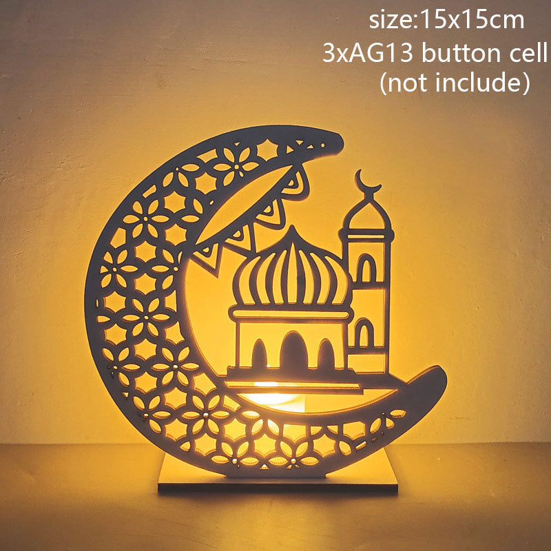 2023 Islam Muslim Ramadan Festival Portable Wind Light Ornament EID Mubarak Party Ramadan Decoration for Home Eid Al Adha Gift