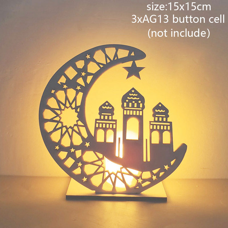 2023 Islam Muslim Ramadan Festival Portable Wind Light Ornament EID Mubarak Party Ramadan Decoration for Home Eid Al Adha Gift