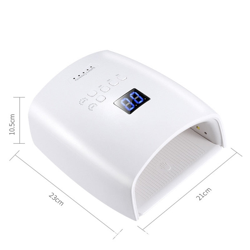 Built-in Battery Rechargeable Nail UV Lamp 66W Wireless Gel Polish Dryer S10 Pedicure Manicure Light Cordless LED Nail Lamp