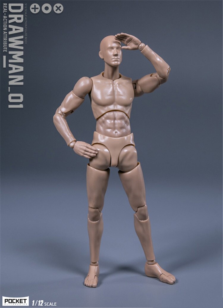 DAMTOYS DPS01 DPS02 G001 1/12 Scale Male Soldier Testman Drawman Body Model 6 Inches Action Figures Dolls For Fans Hobby Gifts