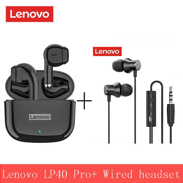 Original Lenovo LP40 Pro TWS Wireless Earphone Bluetooth 5.1 Dual Stereo Noise Reduction Bass Touch Control 250mAh New 2022