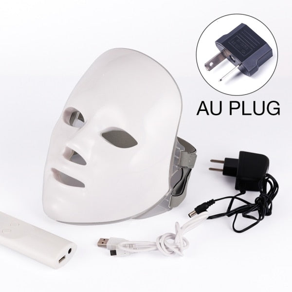 7 Colors Light LED Facial Mask Skin Rejuvenation Face Care Treatment Beauty Anti Acne Therapy Whitening LED Photon Face Mask