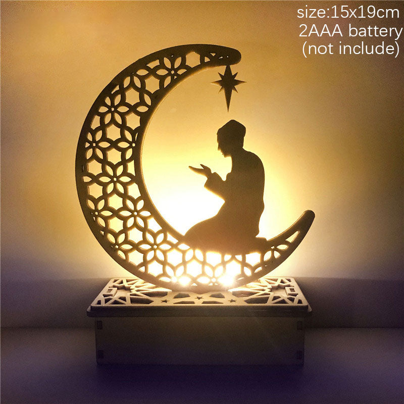 2023 Islam Muslim Ramadan Festival Portable Wind Light Ornament EID Mubarak Party Ramadan Decoration for Home Eid Al Adha Gift