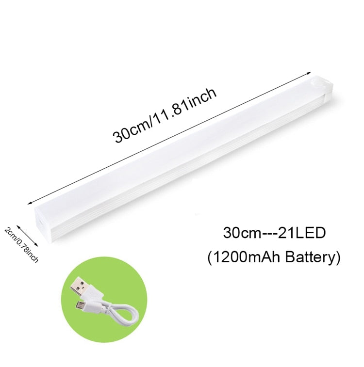 USB Rechargeable Night Light Led Light Under Cabinet Light Motion Sensor Closet Light Kitchen Bedroom Detector Lamp