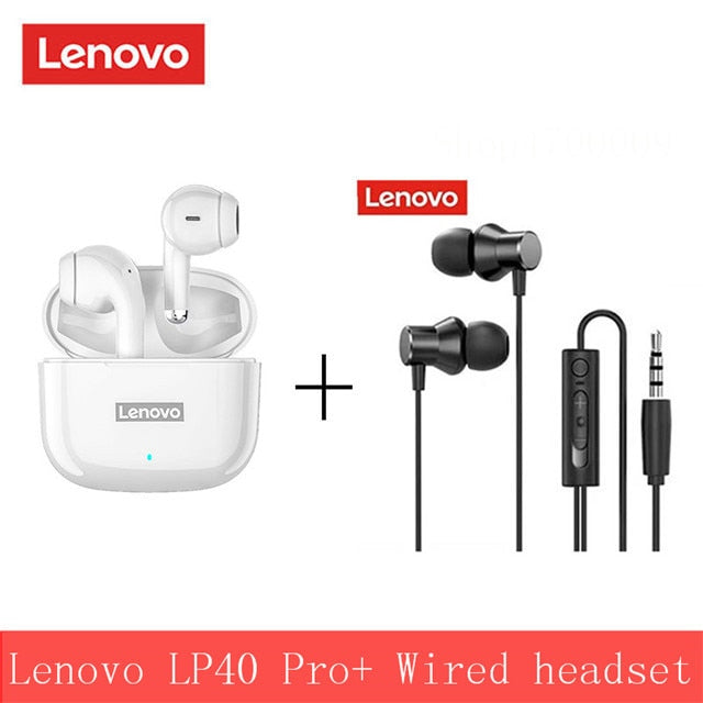 Original Lenovo LP40 Pro TWS Wireless Earphone Bluetooth 5.1 Dual Stereo Noise Reduction Bass Touch Control 250mAh New 2022