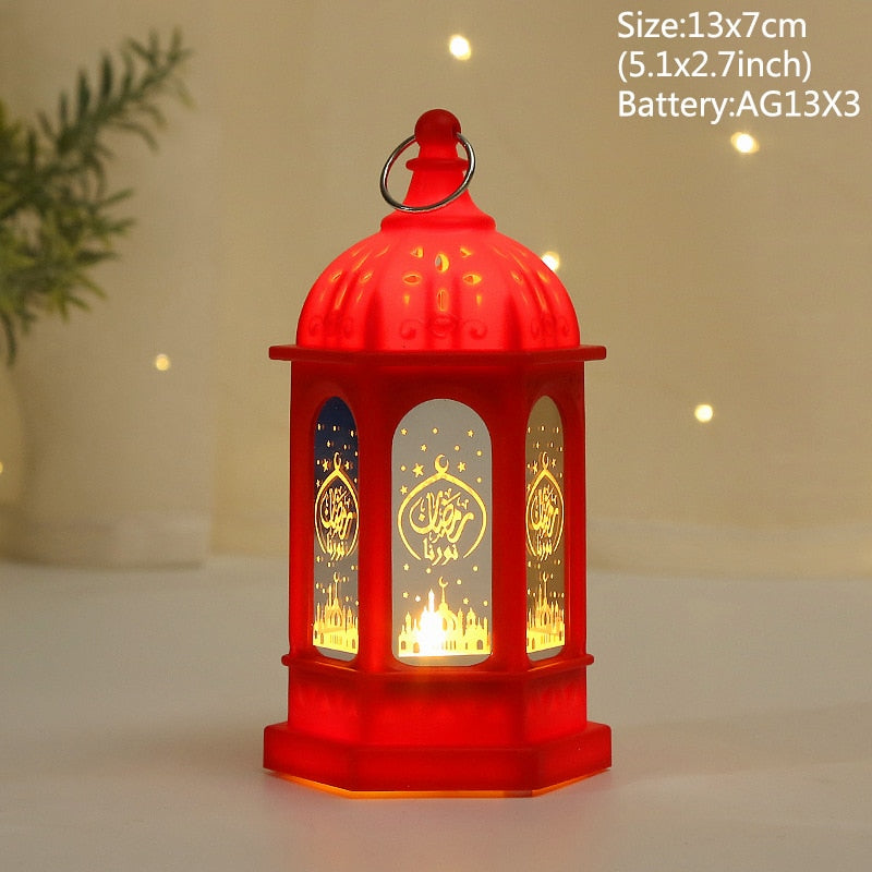 Eid Mubarak LED Wind Lights Ramadan Decorations 2023 Pendant Eid Al Adha Kareem Ramadan 2023 Muslim Islamic Festival Party Decor