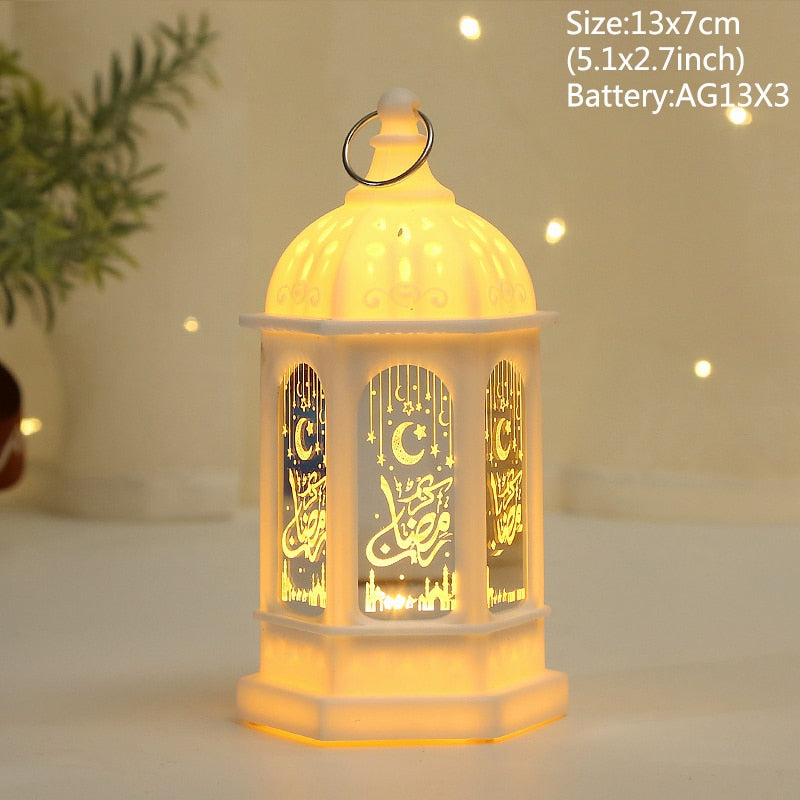 Eid Mubarak LED Wind Lights Ramadan Decorations 2023 Pendant Eid Al Adha Kareem Ramadan 2023 Muslim Islamic Festival Party Decor