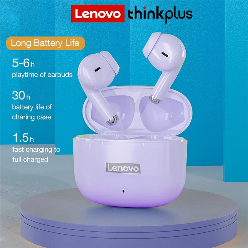 Original Lenovo LP40 Pro TWS Wireless Earphone Bluetooth 5.1 Dual Stereo Noise Reduction Bass Touch Control 250mAh New 2022