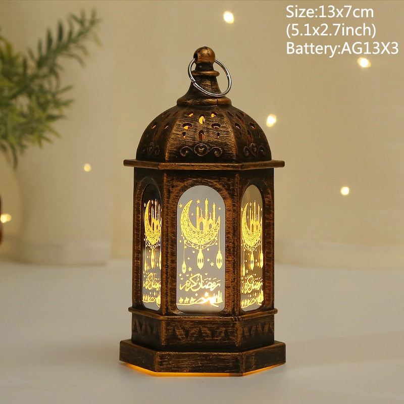 Eid Mubarak LED Wind Lights Ramadan Decorations 2023 Pendant Eid Al Adha Kareem Ramadan 2023 Muslim Islamic Festival Party Decor