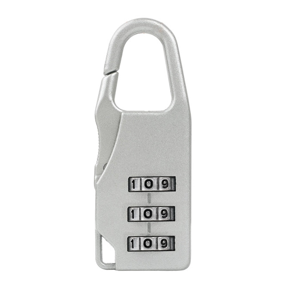 3 Digit Code Combination Password Lock Portable Travel Mini Zinc Carrying Luggage Case Security Lock Backpack Lock Padlock Tool