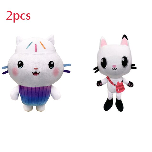 Hot 25Cm Gabby Dollhouse Plush Toy Mercat Cartoon Stuffed Animals Mermaid Cat Mermaid Plushie Dolls Kids Birthday Gifts