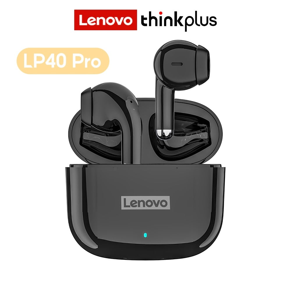 Original Lenovo LP40 Pro TWS Wireless Earphone Bluetooth 5.1 Dual Stereo Noise Reduction Bass Touch Control 250mAh New 2022