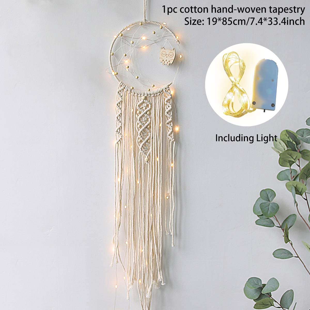 Macrame Dream Catcher Nordic Moon Star Hanging Wall Tapestry Ramadan Decoration for Home Eid Mubrack Room Decor Boho Kid Nursery