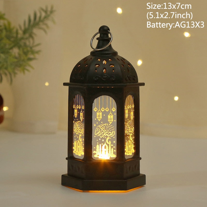 Eid Mubarak LED Wind Lights Ramadan Decorations 2023 Pendant Eid Al Adha Kareem Ramadan 2023 Muslim Islamic Festival Party Decor