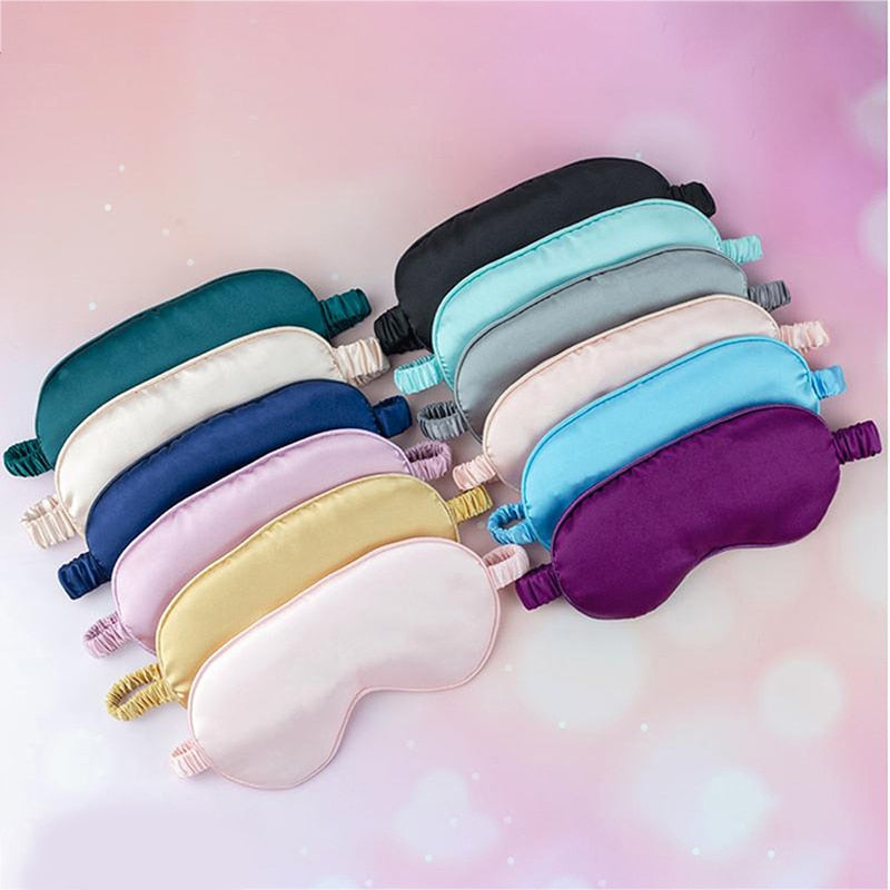 1Pc Eyeshade Sleeping Eye Mask Cover Eyepatch Blindfold Solid Portable New Rest Relax Eye Shade Cover Soft Pad