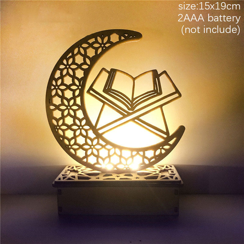 2023 Islam Muslim Ramadan Festival Portable Wind Light Ornament EID Mubarak Party Ramadan Decoration for Home Eid Al Adha Gift