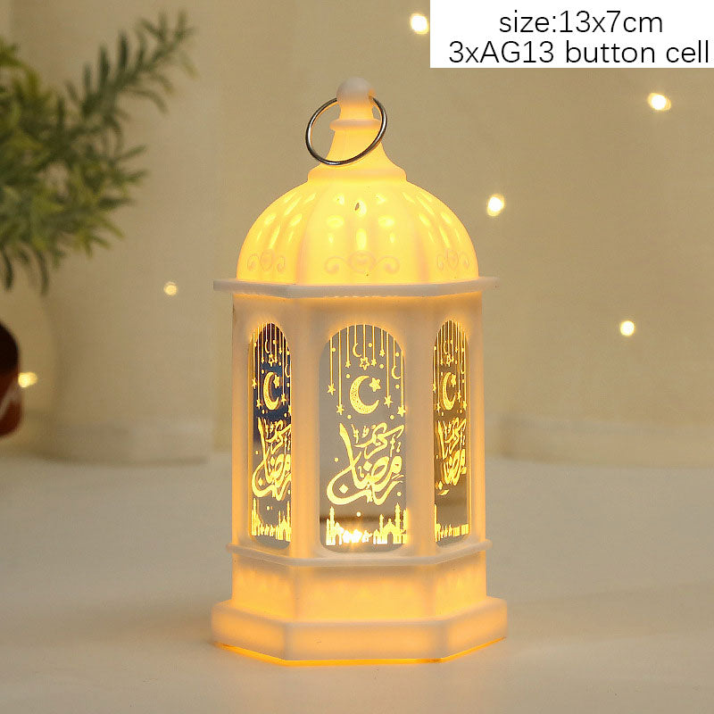 2023 Islam Muslim Ramadan Festival Portable Wind Light Ornament EID Mubarak Party Ramadan Decoration for Home Eid Al Adha Gift