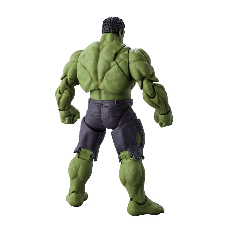 Bandai Shf Marvel Hulk Slagschade Versie Robert Bruce Banner Avengers Anime Action Figure Collection Model Kids Toys Gift