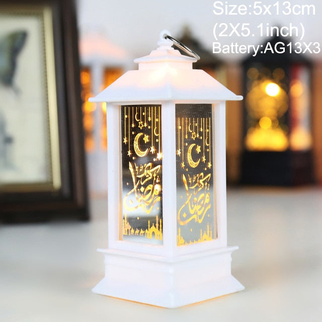 Eid Mubarak LED Wind Lights Ramadan Decorations 2023 Pendant Eid Al Adha Kareem Ramadan 2023 Muslim Islamic Festival Party Decor