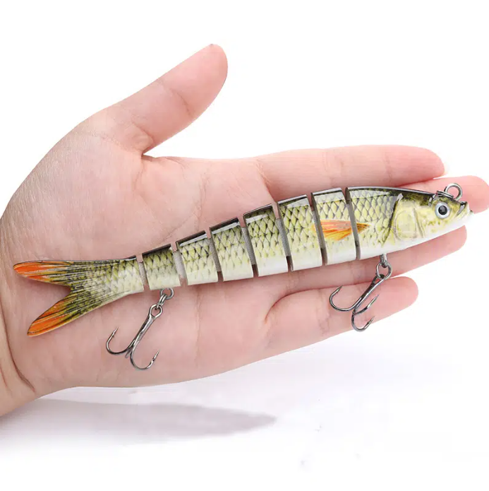 Fishing Lures Multi Jointed Swimbait Crank Bait Slow Sinking Bionic Artificial Bait Freshwater Saltwater Trout Bass Fishing Accessories 10g/13.5cm