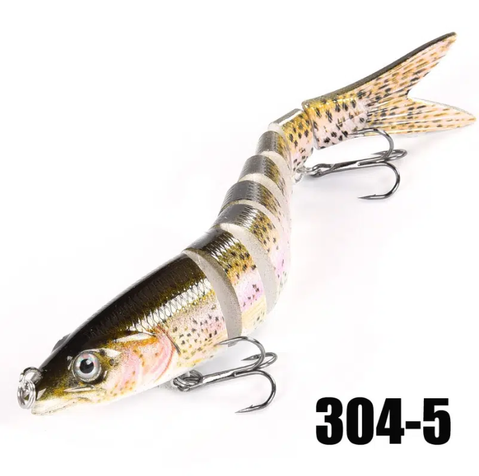 Fishing Lures Multi Jointed Swimbait Crank Bait Slow Sinking Bionic Artificial Bait Freshwater Saltwater Trout Bass Fishing Accessories 10g/13.5cm