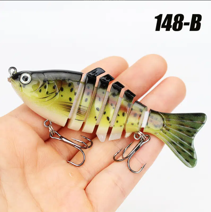 Fishing Lures Multi Section Bait, Swimbait Crank Slow Sinking Bionic Artificial Bait For Freshwater Saltwater Trout Bass, Fishing Accessories