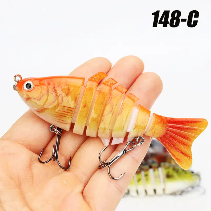 Fishing Lures Multi Section Bait, Swimbait Crank Slow Sinking Bionic Artificial Bait For Freshwater Saltwater Trout Bass, Fishing Accessories