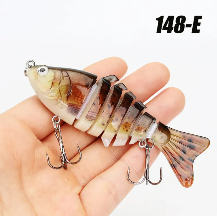 Fishing Lures Multi Section Bait, Swimbait Crank Slow Sinking Bionic Artificial Bait For Freshwater Saltwater Trout Bass, Fishing Accessories