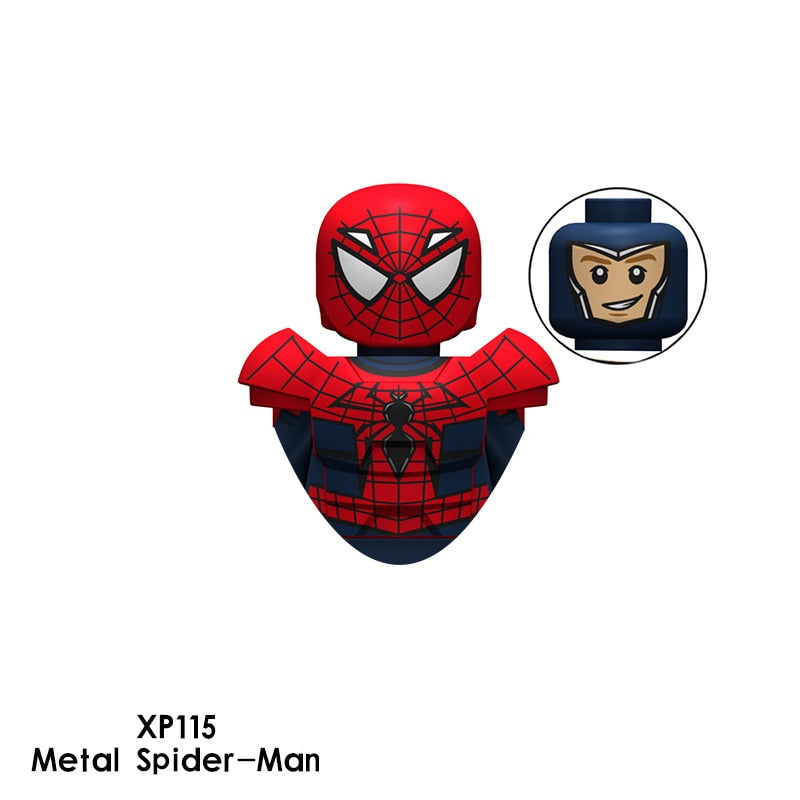 Marvel Spiderman Superheroes Spider-Man Venom Mini Action Figures Bricks Building Blocks Classic Movie Doll Model Kids Toys Gift