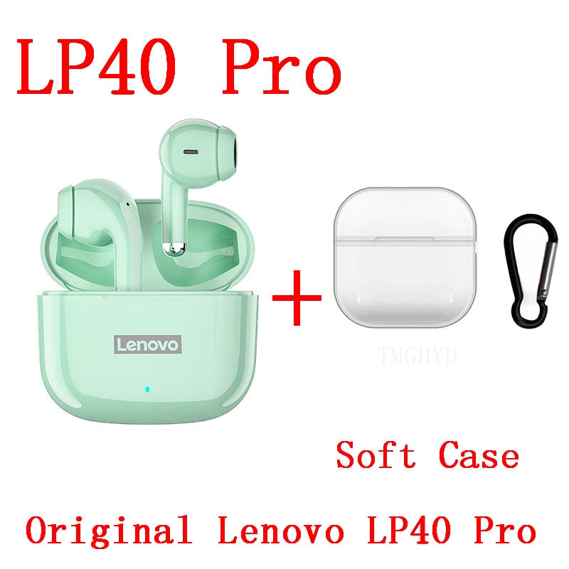 Original Lenovo LP40 Pro TWS Wireless Earphone Bluetooth 5.1 Dual Stereo Noise Reduction Bass Touch Control 250mAh New 2022