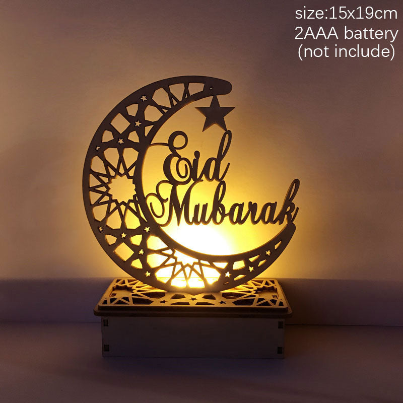 2023 Islam Muslim Ramadan Festival Portable Wind Light Ornament EID Mubarak Party Ramadan Decoration for Home Eid Al Adha Gift