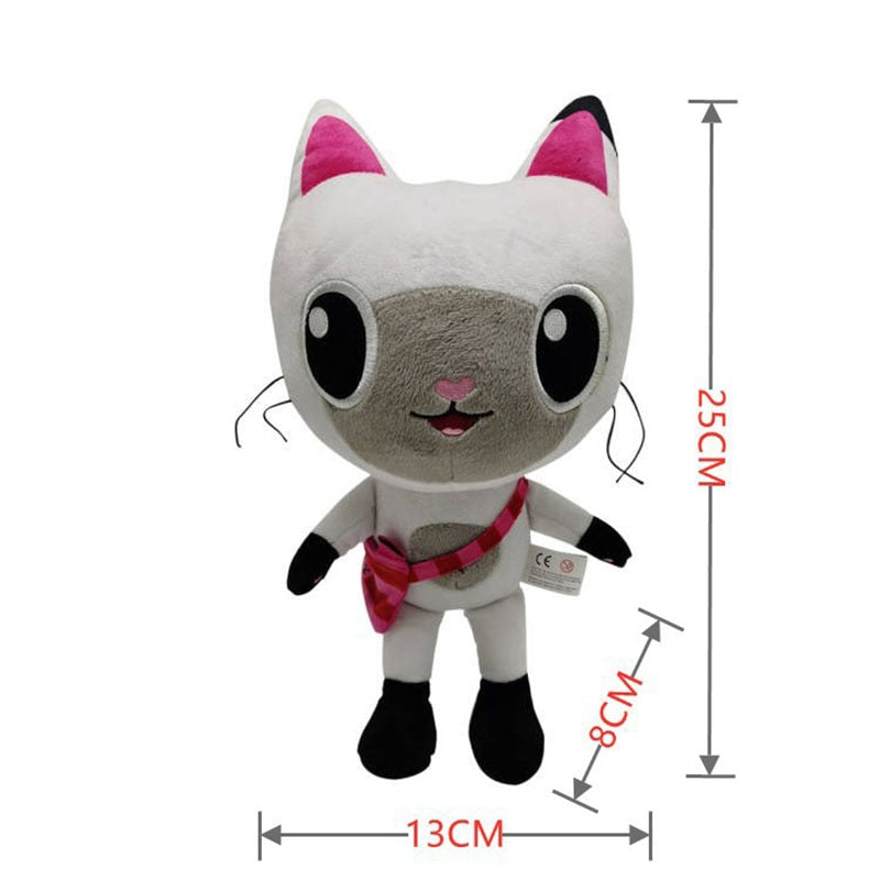 Hot 25Cm Gabby Dollhouse Plush Toy Mercat Cartoon Stuffed Animals Mermaid Cat Mermaid Plushie Dolls Kids Birthday Gifts