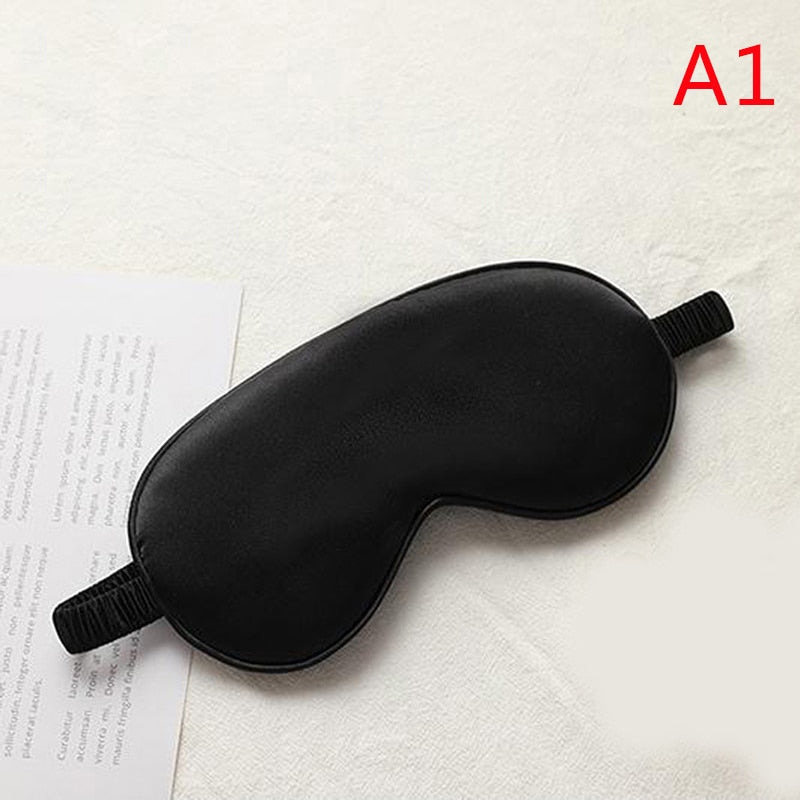 1Pc Eyeshade Sleeping Eye Mask Cover Eyepatch Blindfold Solid Portable New Rest Relax Eye Shade Cover Soft Pad