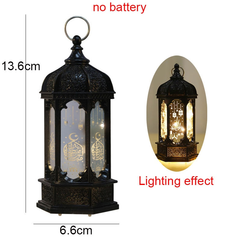 2023 Islam Muslim Ramadan Festival Portable Wind Light Ornament EID Mubarak Party Ramadan Decoration for Home Eid Al Adha Gift