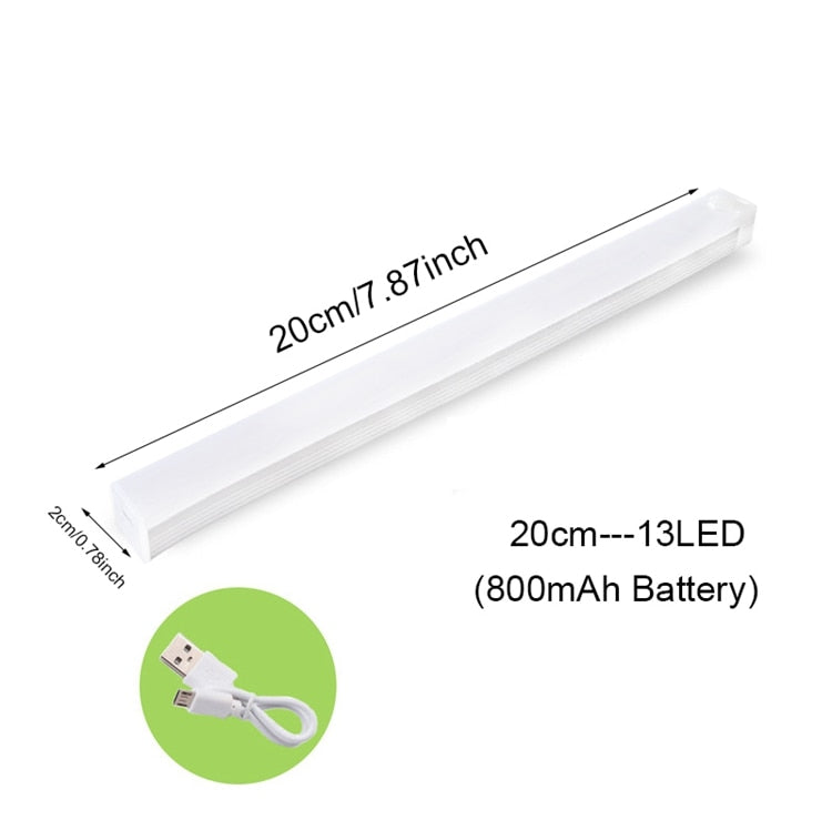 USB Rechargeable Night Light Led Light Under Cabinet Light Motion Sensor Closet Light Kitchen Bedroom Detector Lamp